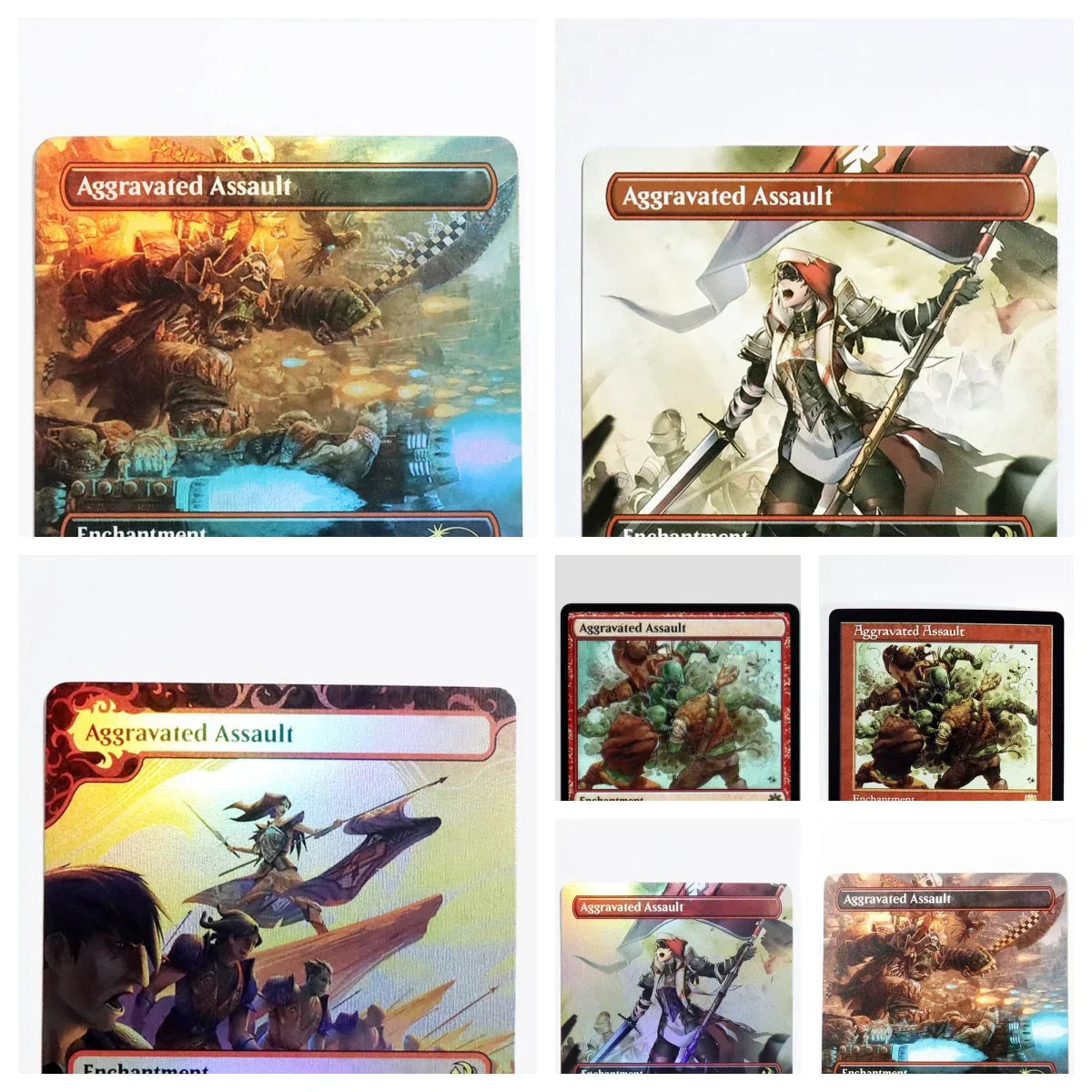 Aggravated Assault Foil/Holo TCG Magical proxy Cards Game Top Quality
