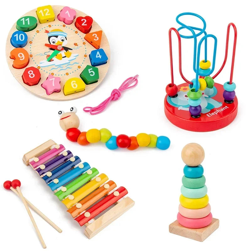 Baby Early Education Toys Mini Bead Stringing Musical Instrument Montessori