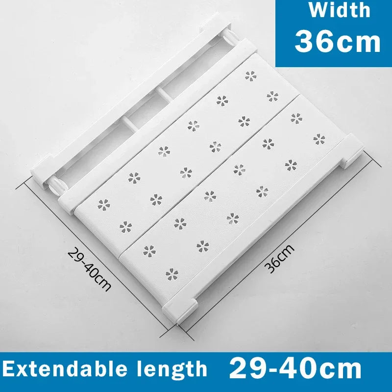 Adjustable Closet Organizer Storage Shelf Wall Mounted Rack Space Saving Wardrobe