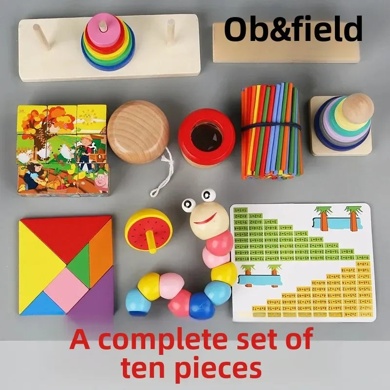 Baby Early Education Toys Mini Bead Stringing Musical Instrument Montessori