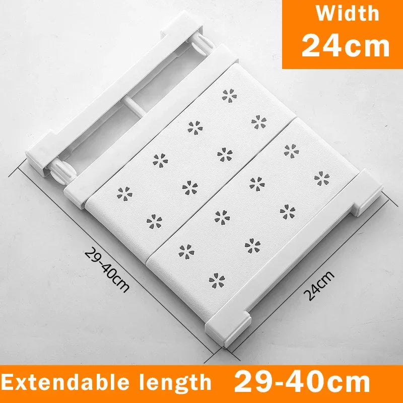 Adjustable Closet Organizer Storage Shelf Wall Mounted Rack Space Saving Wardrobe