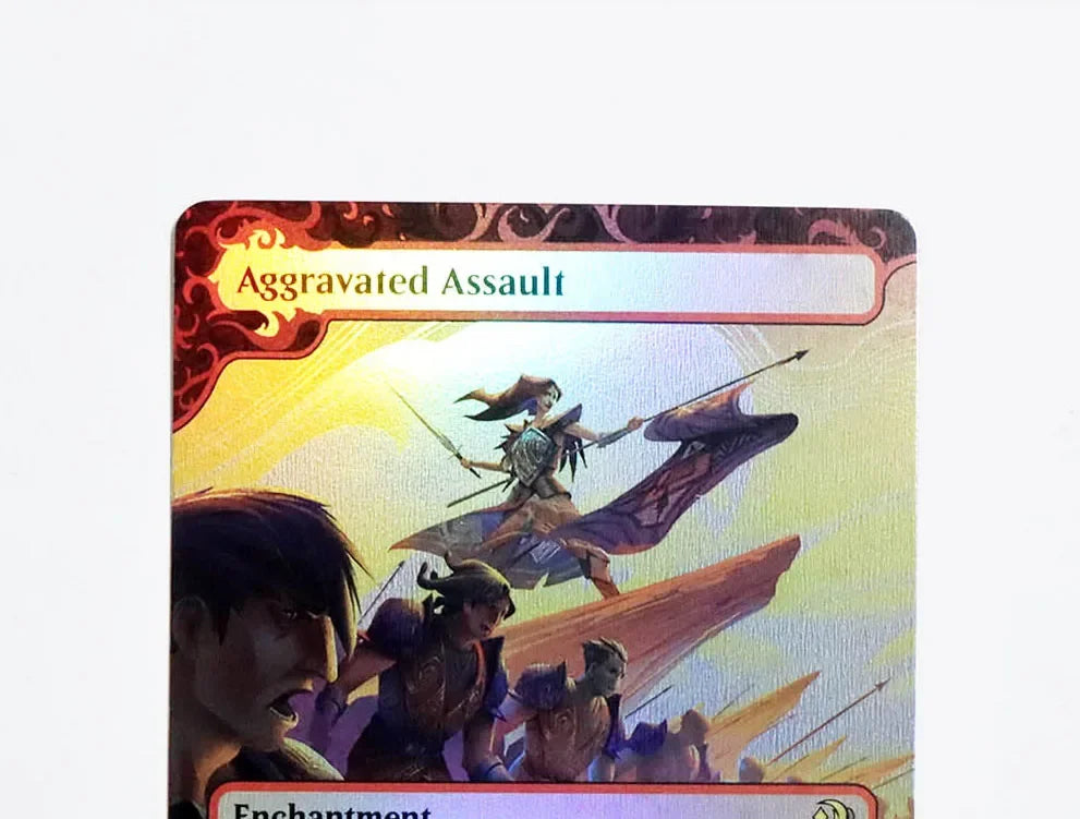 Aggravated Assault Foil/Holo TCG Magical proxy Cards Game Top Quality