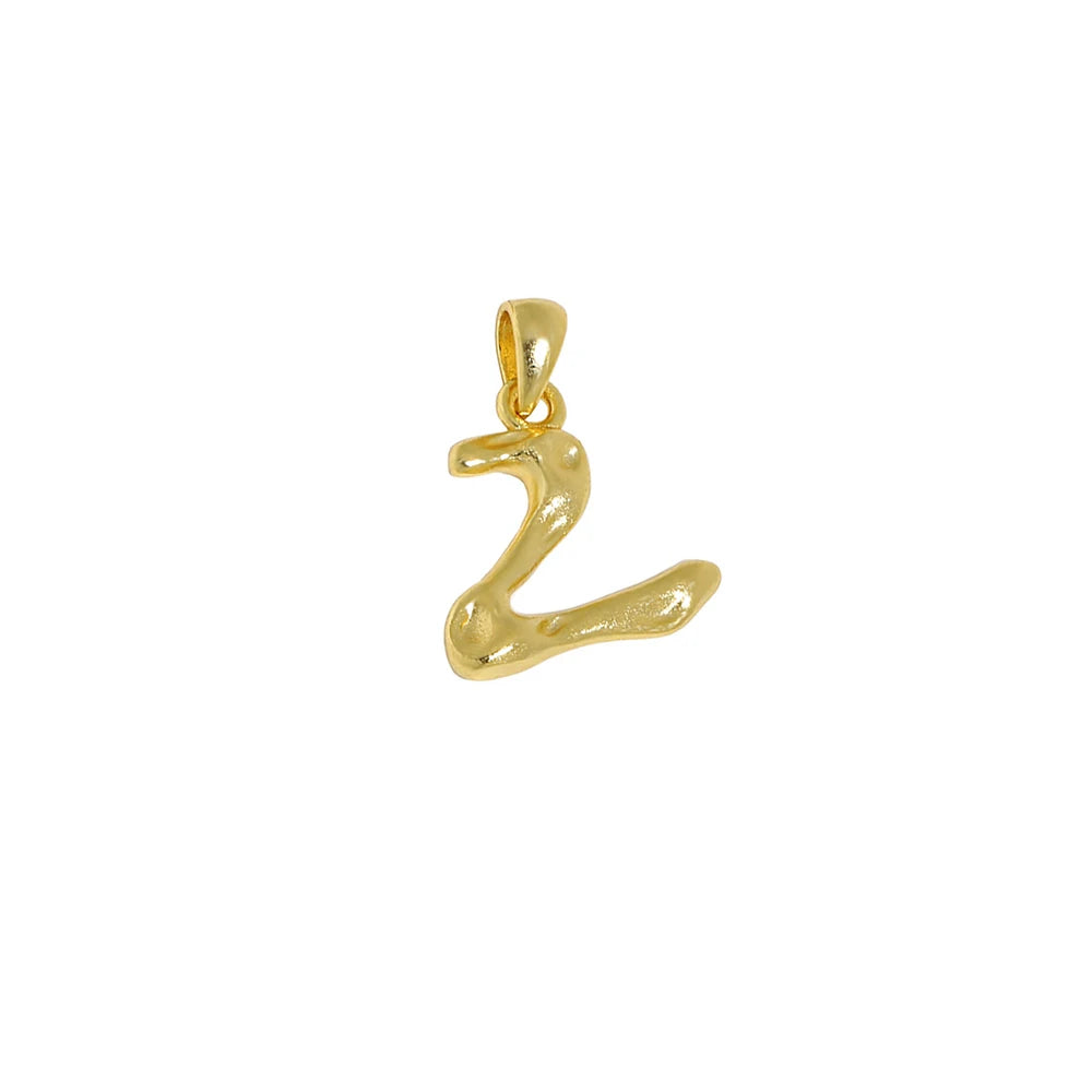 Sterling Silver Gold Letter A-Z Initial Alphabet Charm Accessories Choker Chain Necklace Making Fine Jewelry
