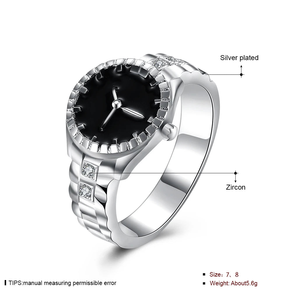 Sterling Silver Wrist Watch Wedding Rings Luxury Jewelry Accessories Jewellery
