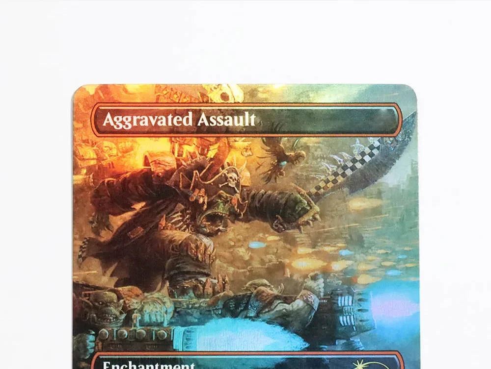Aggravated Assault Foil/Holo TCG Magical proxy Cards Game Top Quality