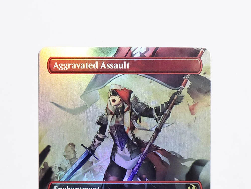 Aggravated Assault Foil/Holo TCG Magical proxy Cards Game Top Quality