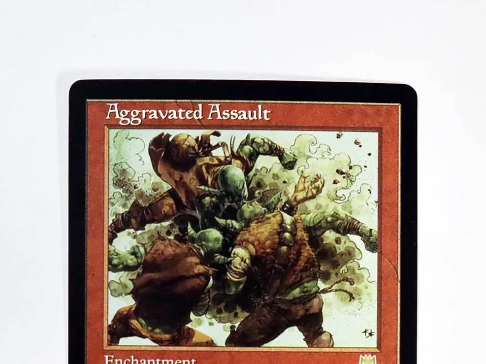 Aggravated Assault Foil/Holo TCG Magical proxy Cards Game Top Quality