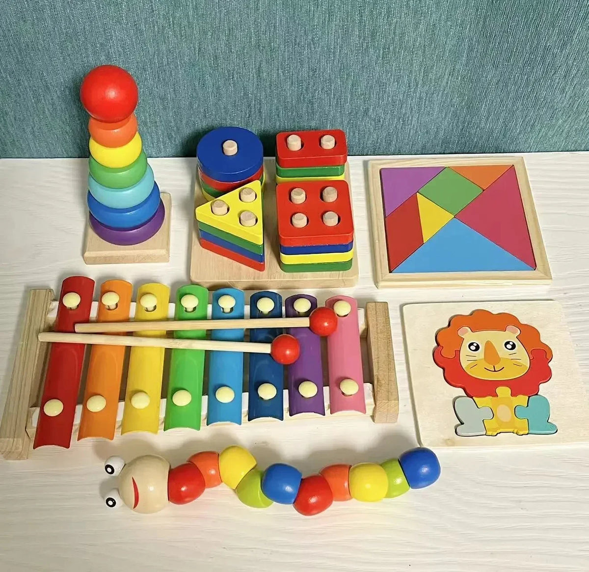 Baby Early Education Toys Mini Bead Stringing Musical Instrument Montessori