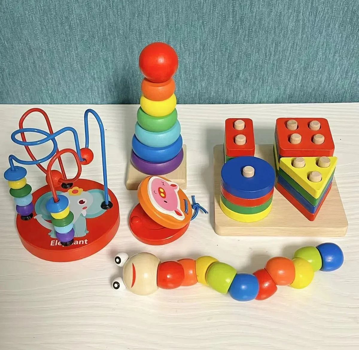 Baby Early Education Toys Mini Bead Stringing Musical Instrument Montessori