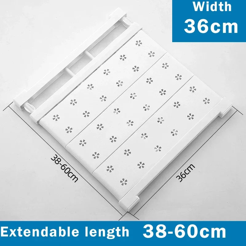 Adjustable Closet Organizer Storage Shelf Wall Mounted Rack Space Saving Wardrobe
