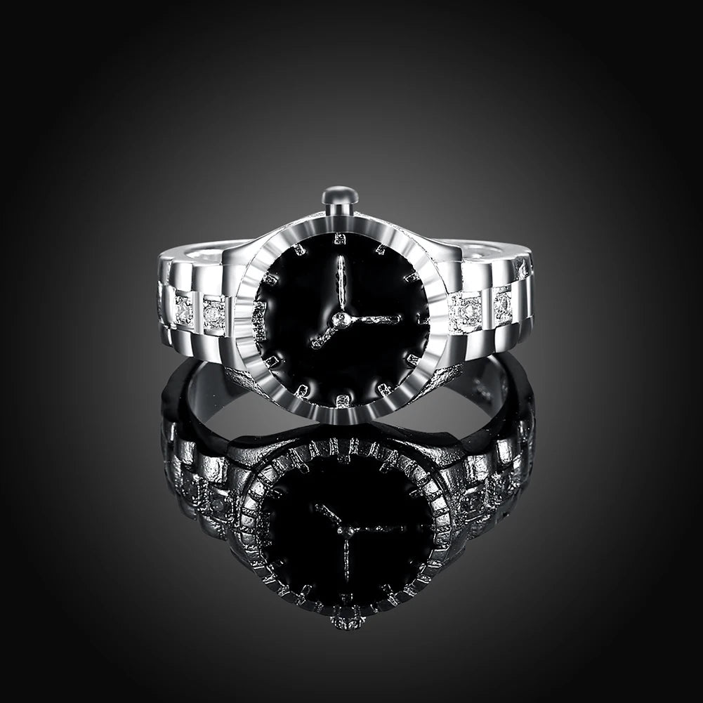Sterling Silver Wrist Watch Wedding Rings Luxury Jewelry Accessories Jewellery