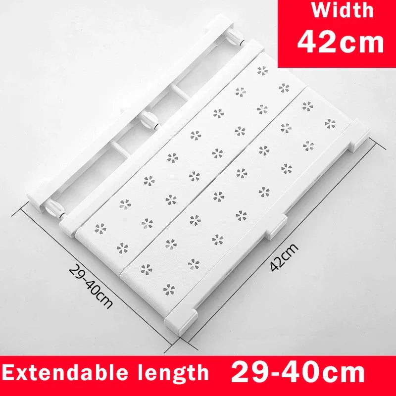 Adjustable Closet Organizer Storage Shelf Wall Mounted Rack Space Saving Wardrobe