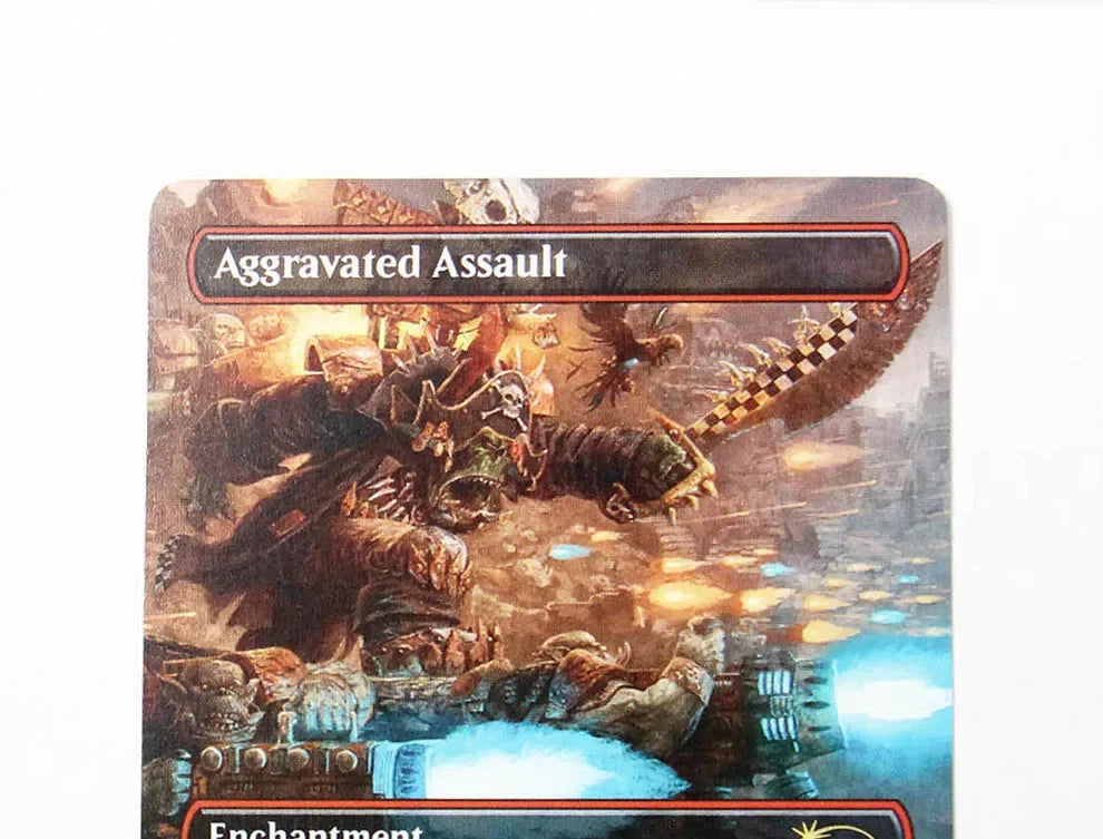 Aggravated Assault Foil/Holo TCG Magical proxy Cards Game Top Quality