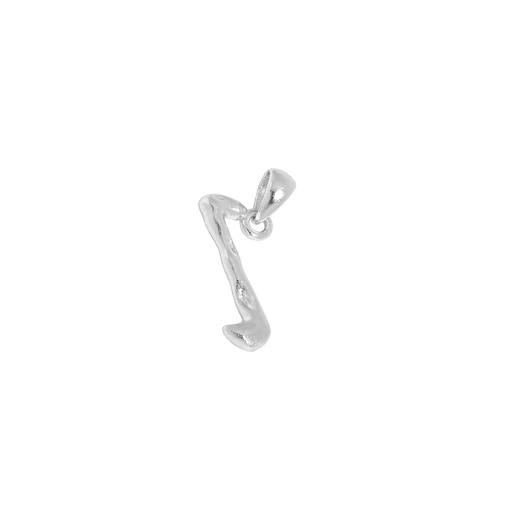 Sterling Silver Gold Letter A-Z Initial Alphabet Charm Accessories Choker Chain Necklace Making Fine Jewelry