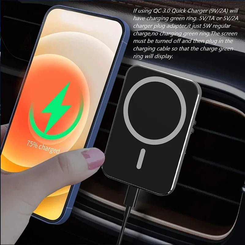 30W Magnetic Car Wireless Charger Stand Air Vent Phone Holder Fast Charging Station for iPhone 15/14/13 pro Max/Mini - Tropical Treasures LTD