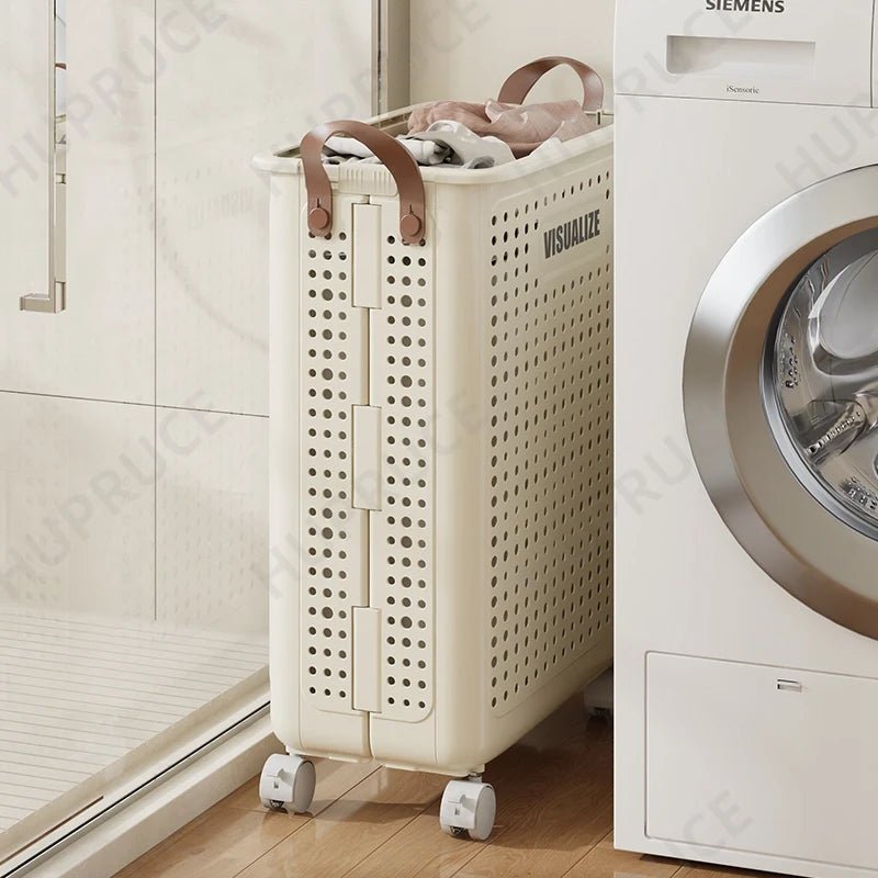 Foldable Laundry Organizer Basket hamper with casters for Washing Clothes Organizer Toy Organizer Drawers - Tropical Treasures LTD