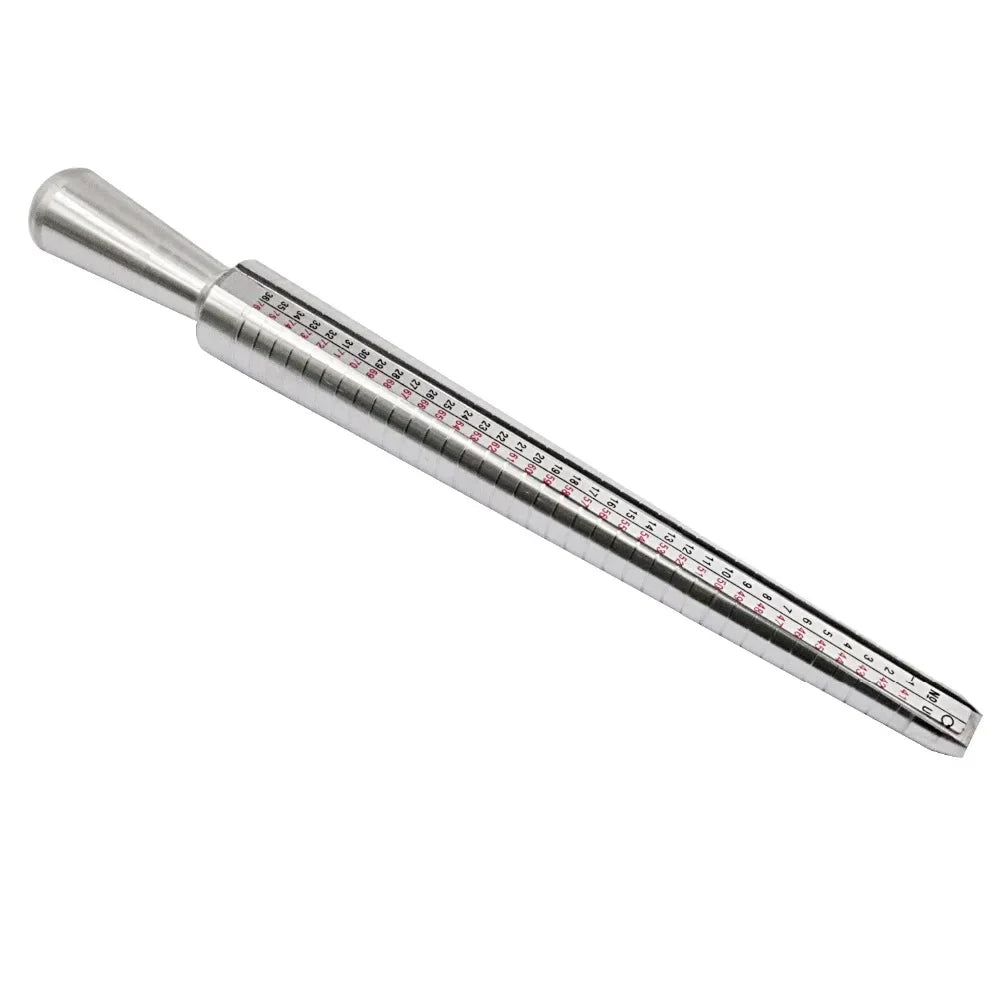 Metal Ring Sizer Mandrel Stainless Steel Finger Gauge Kit for Jewellery Sizing HK/US/JP/UK/EU Sizes Men Women Jewelry Measurement Tool - Tropical Treasures LTD