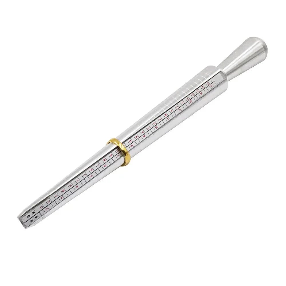 Metal Ring Sizer Mandrel Stainless Steel Finger Gauge Kit for Jewellery Sizing HK/US/JP/UK/EU Sizes Men Women Jewelry Measurement Tool - Tropical Treasures LTD
