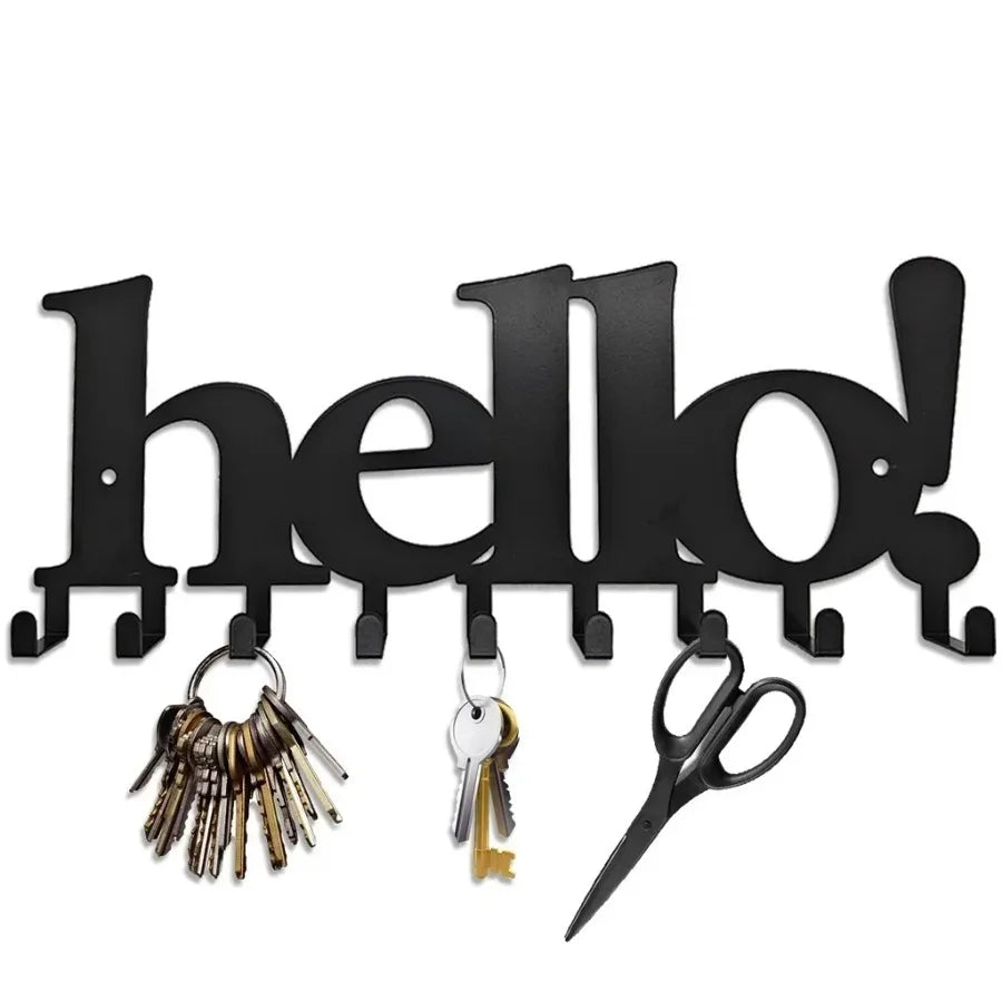 Stylish 1pc Wall Mounted Sweet Home Key Holder: Keep Your Keys Organized with This Creative Front Door Key Wall Hook - Tropical Treasures LTD