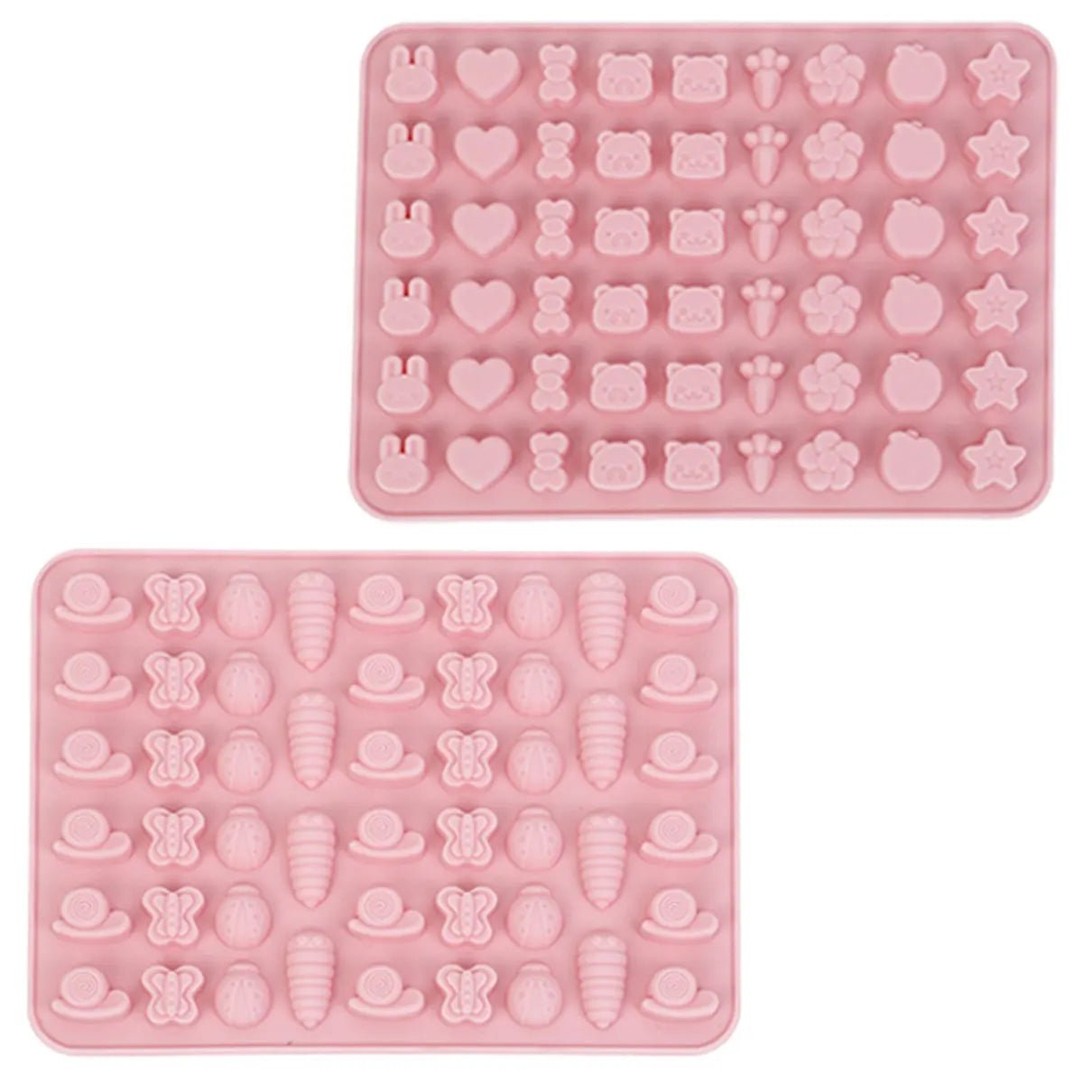 Mix Fruit Animal Silicone Chocolate Mold Rabbit Fish Fudge Candy Jelly Mould Geometry Heart Cake Decor Baking Set Ice Tray Gifts - Tropical Treasures LTD