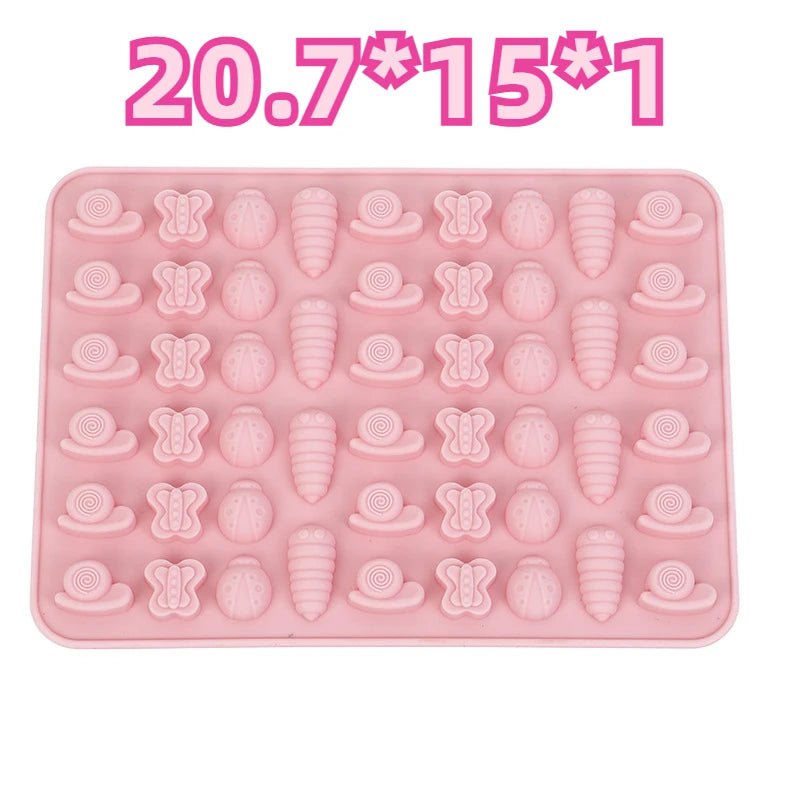 Mix Fruit Animal Silicone Chocolate Mold Rabbit Fish Fudge Candy Jelly Mould Geometry Heart Cake Decor Baking Set Ice Tray Gifts - Tropical Treasures LTD