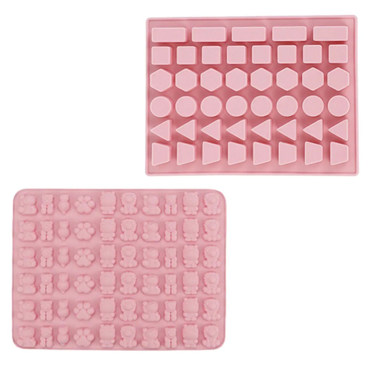Mix Fruit Animal Silicone Chocolate Mold Rabbit Fish Fudge Candy Jelly Mould Geometry Heart Cake Decor Baking Set Ice Tray Gifts - Tropical Treasures LTD