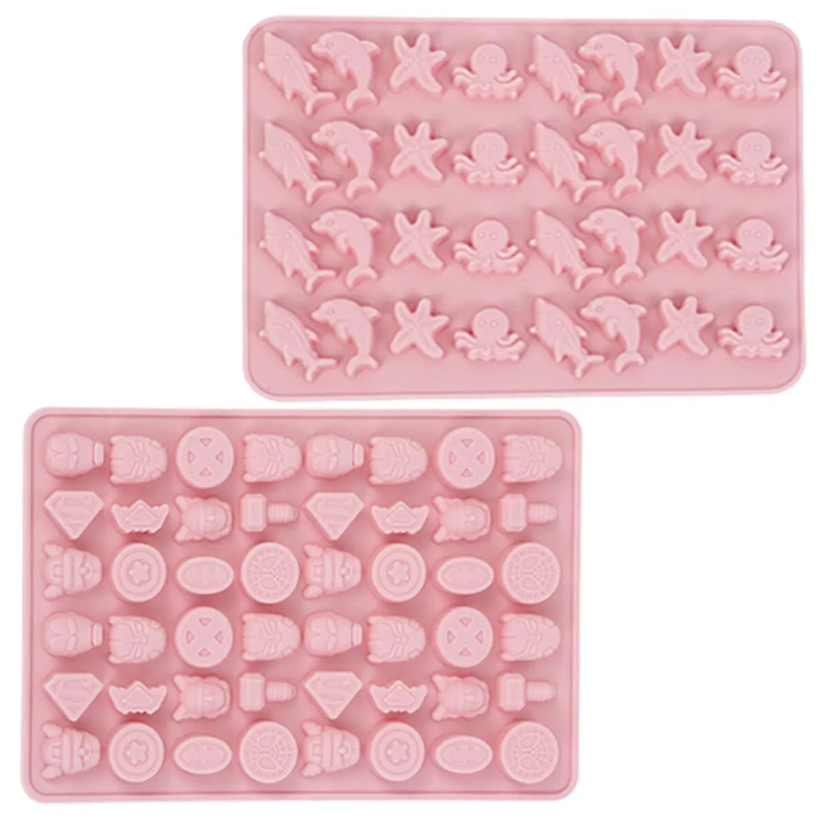 Mix Fruit Animal Silicone Chocolate Mold Rabbit Fish Fudge Candy Jelly Mould Geometry Heart Cake Decor Baking Set Ice Tray Gifts - Tropical Treasures LTD