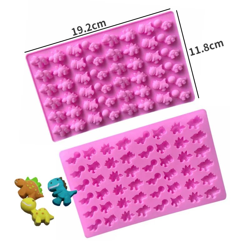 Mix Fruit Animal Silicone Chocolate Mold Rabbit Fish Fudge Candy Jelly Mould Geometry Heart Cake Decor Baking Set Ice Tray Gifts - Tropical Treasures LTD
