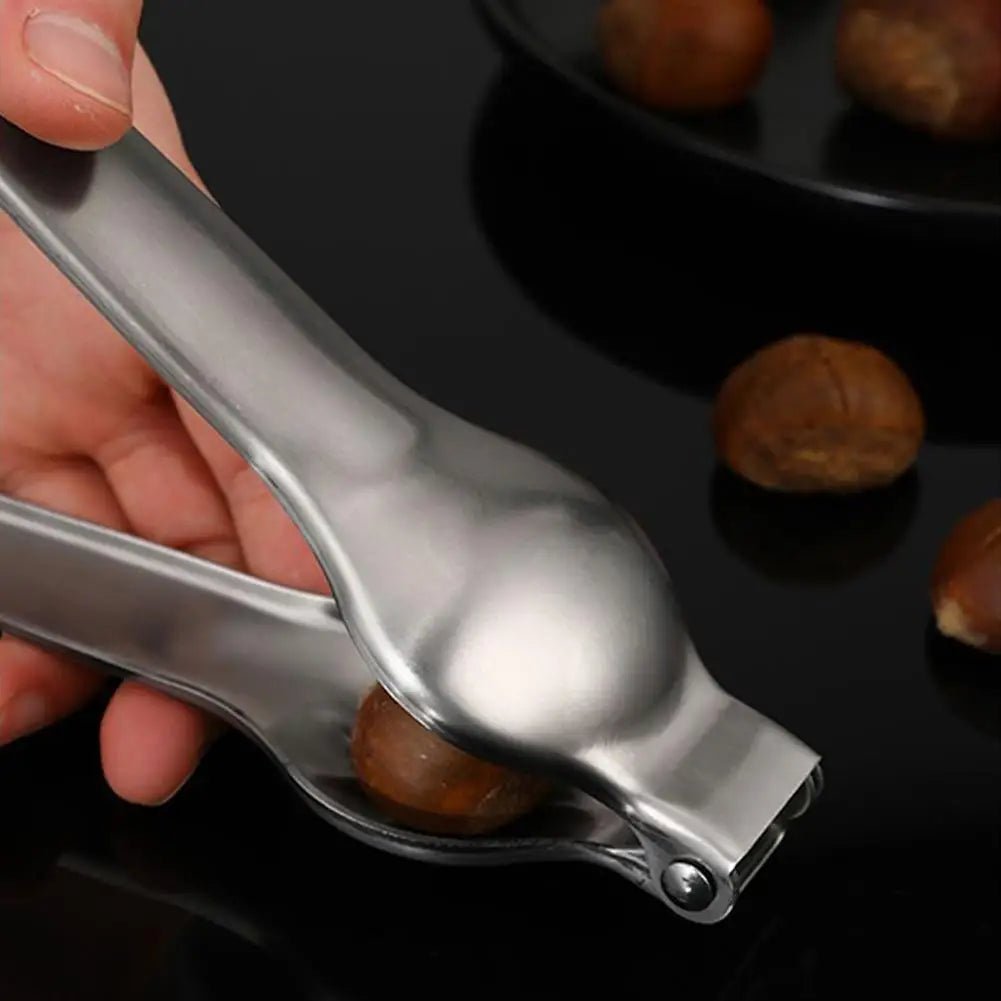 Stainless Steel Quick Chestnut Opener 2 - in - 1 Walnut Pliers Cutter Nut Cracker Sheller Eco - Friendly Kitchen Tool - Tropical Treasures LTD