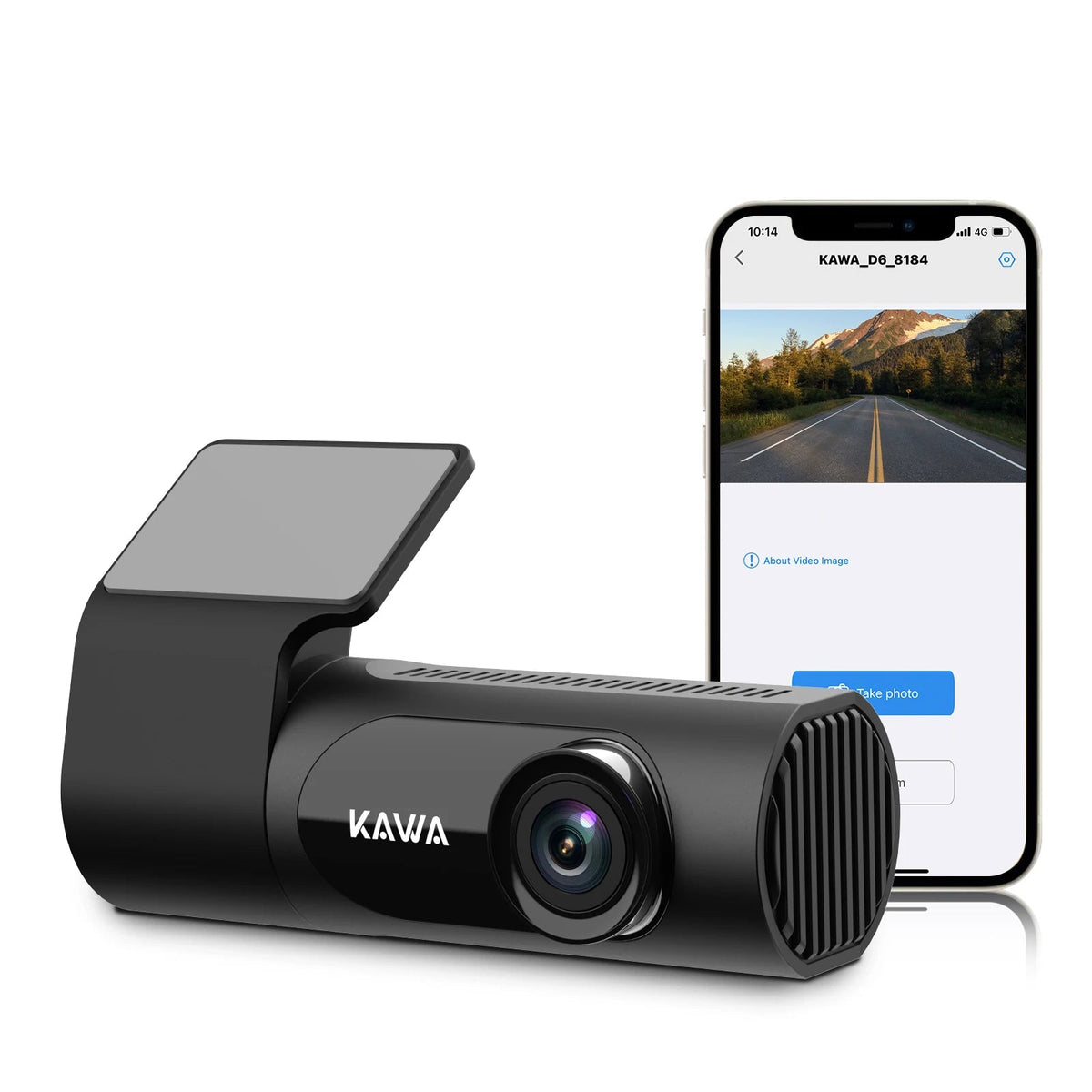 KAWA D6 Car DVR 2K 1440P Dash Cam with WiFi App Voice Control G Sensor Night Vision Hidden Dash Camera 145° View Angle - Tropical Treasures LTD