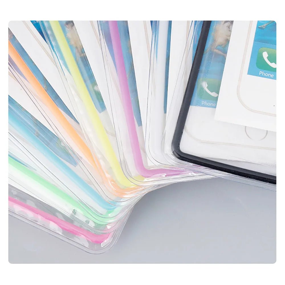 Waterproof Phone Case for 6.5inch Mobile Transparent Pouch Bag with Double Switch Design Sensitive Touch Cover Underwater Dry Bag - Tropical Treasures LTD