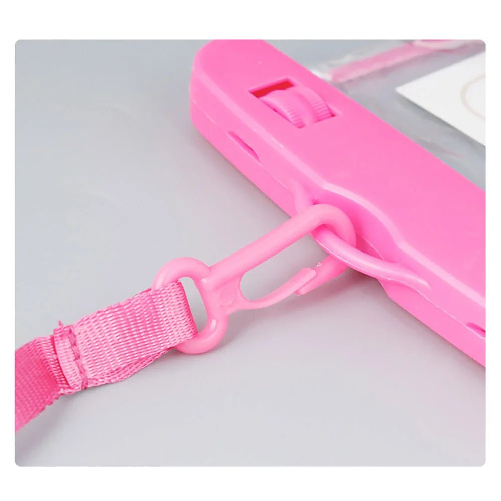 Waterproof Phone Case for 6.5inch Mobile Transparent Pouch Bag with Double Switch Design Sensitive Touch Cover Underwater Dry Bag - Tropical Treasures LTD