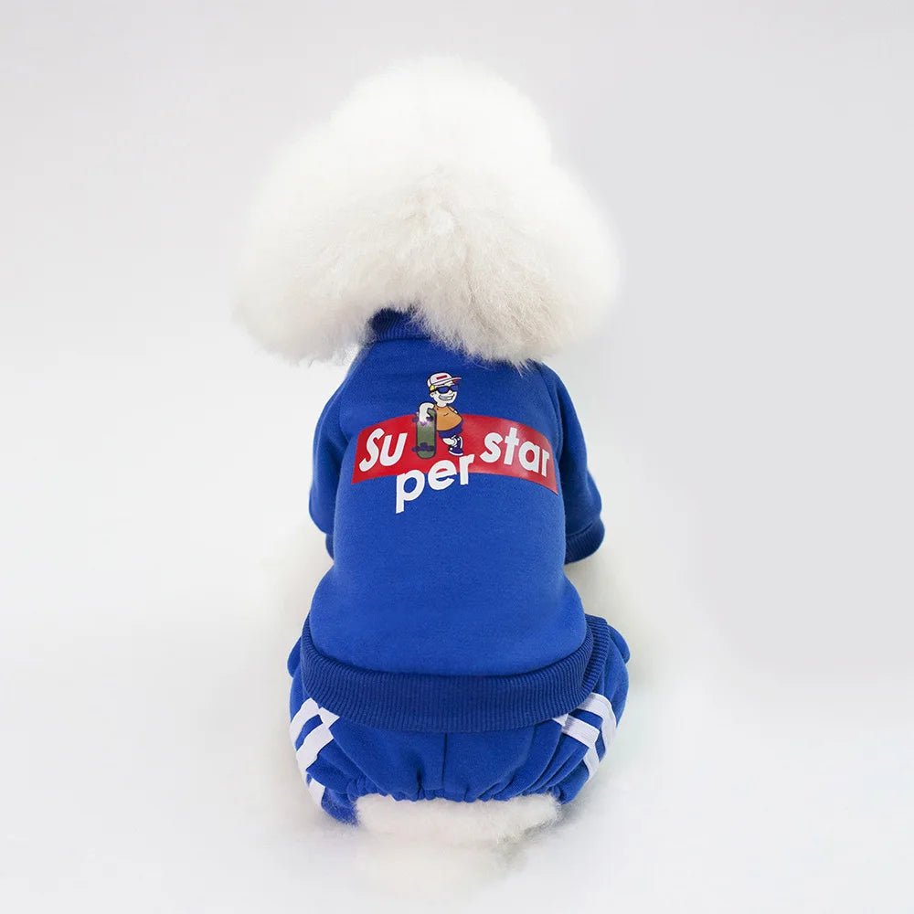 New Creative Breathable Pet Clothing Dog Clothing Pet Clothing for Autumn and Winter Four Legged Hoodie Fleece Jacket for Pets - Tropical Treasures LTD